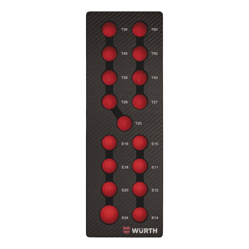 Alvéole vide 2.4.1 pour douilles TX 1/2 pouce