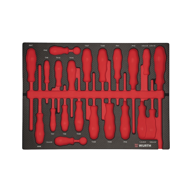 Alvéole vide 8.4.1 pour tournevis