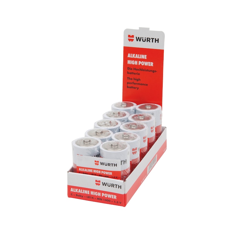 Alkaline battery High Power - BTRY-ALKALI-C-BABY-LR14-1,5V
