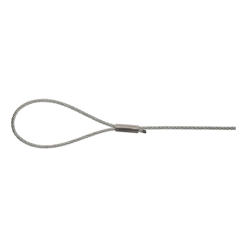 Câble métallique avec embout boucle pour suspension