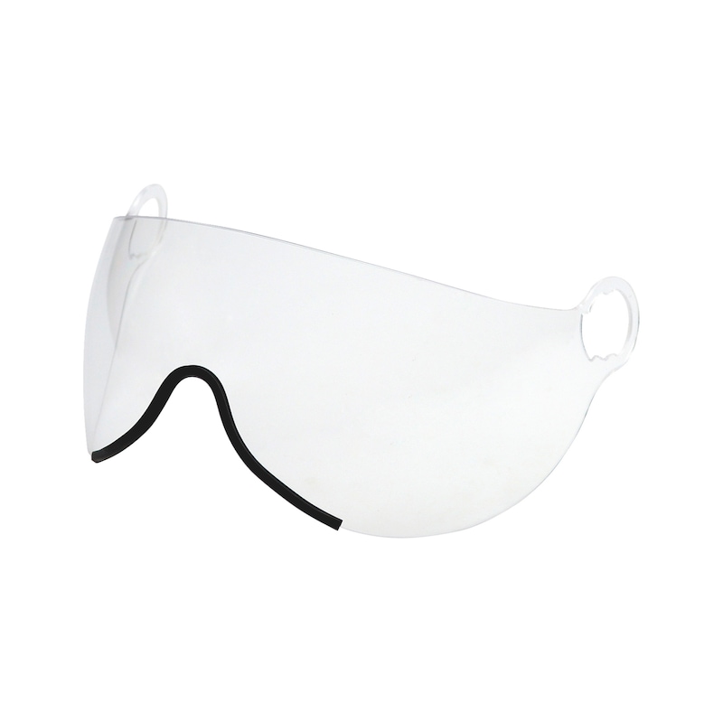 Visir til sikkerhedshjelm med hagerem