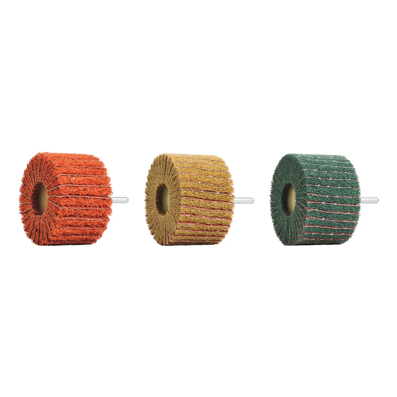 50 Pezzi Ruote Abrasive Per Lucidatura – Set 1 Pollice (25 Mm) Con Stelo 3 Mm, Grana 80-400, Per Dremel E Mini Strumenti