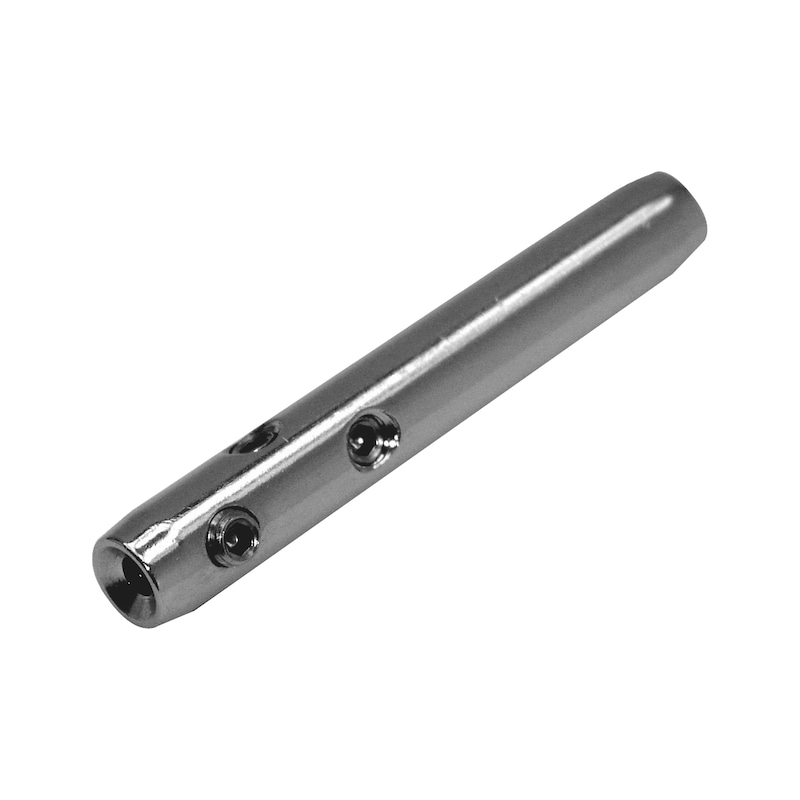 Serre-câble à filetage interne avec filetage à droite - inox A4 brut