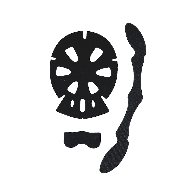 Indvendig polstring i 3 dele til sikkerhedshjelm 