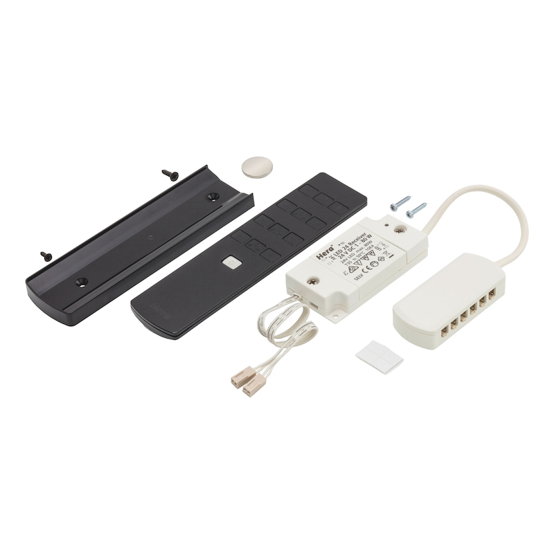 Wireless dimming controller 24V w 4-chan rem ctrl