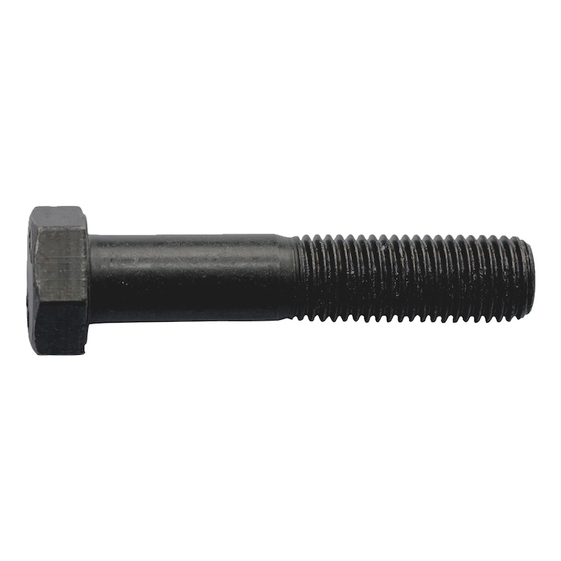 Vis à tête hexagonale - ISO 4014/DIN 931 - acier 8.8 zinc nickel noir (ZNBHL) - filetage partiel - 6 pans extérieurs