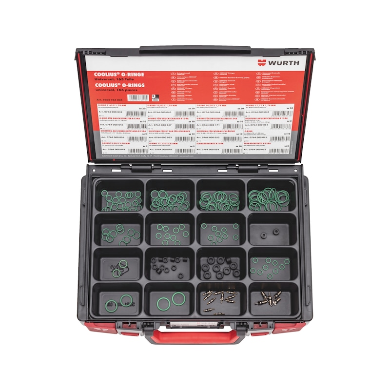 Coffret de joints toriques pour clim automobile - 165 pcs