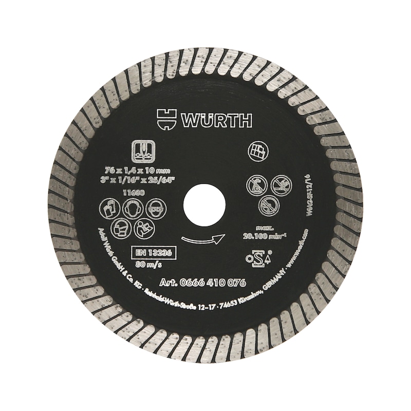 Disque diamant SP TG 12-A pour carreaux