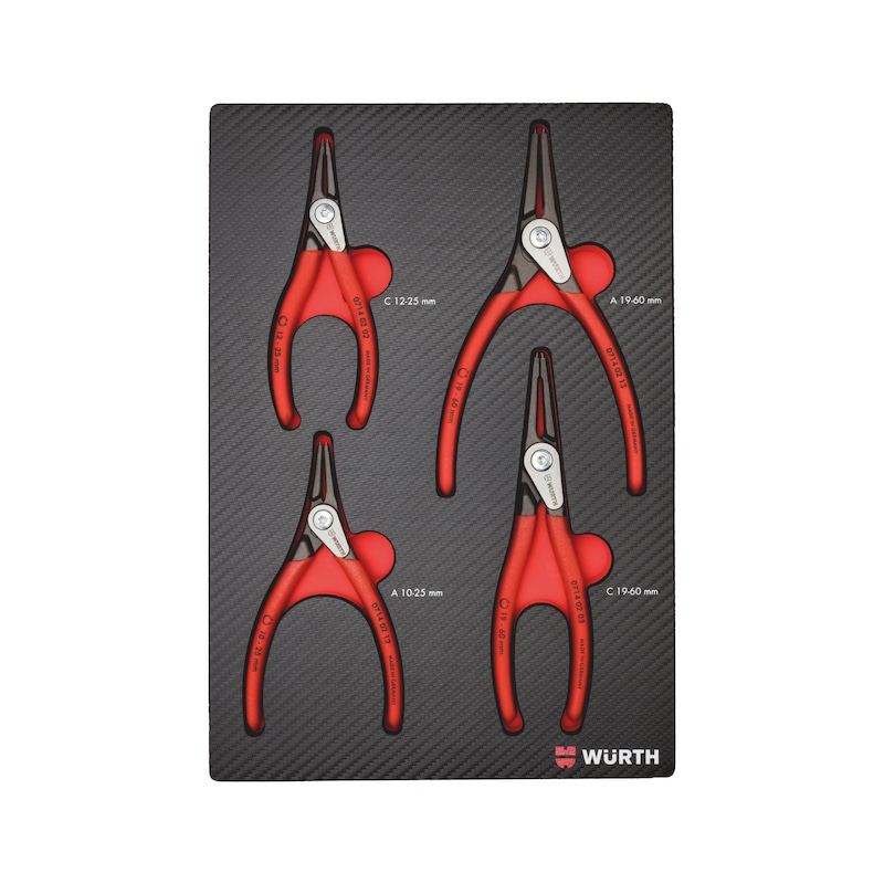 Systemsortiment 4.4.1, låseringstangsæt, lige 4 dele