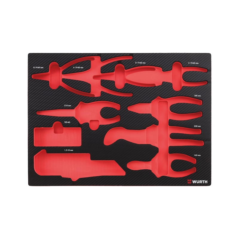 Alvéole vide 8.4.1 pour pinces à circlip - 25 pcs