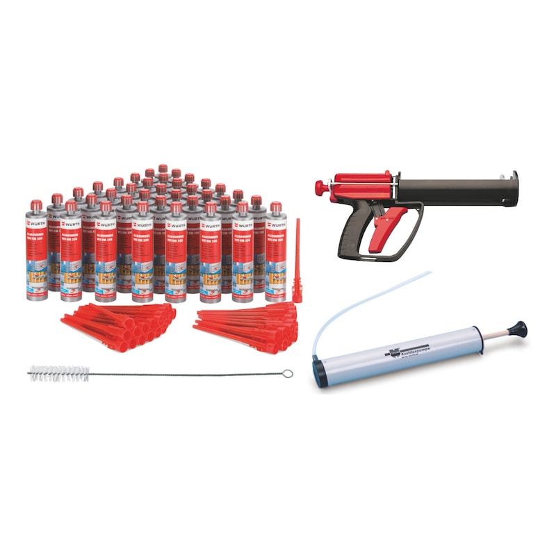 Kit de scellement chimique WIT-VM-250 avec pistolet