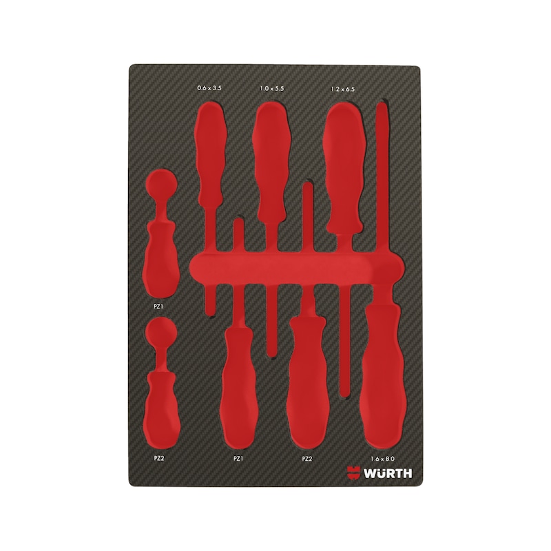 Alvéole vide 4.4.1 pour tournevis PZ/SZ