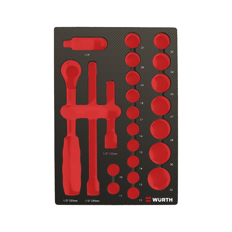 Alvéole vide 4.4.1 pour douilles 1/2 pouce