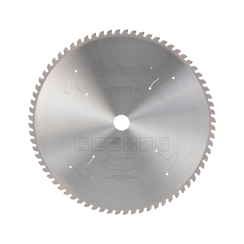 Lame de scie ciculaire pour acier pour scie à onglets