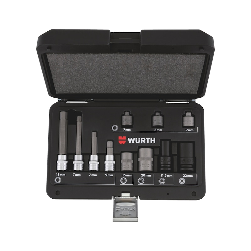 Coffret de douilles 3/4 et 1/2 pour étriers de frein - 11 pcs