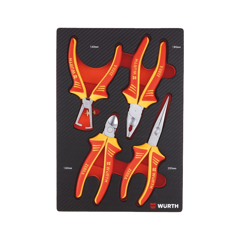 
System assortment 4.4.1, pliers VDE 4 pieces
