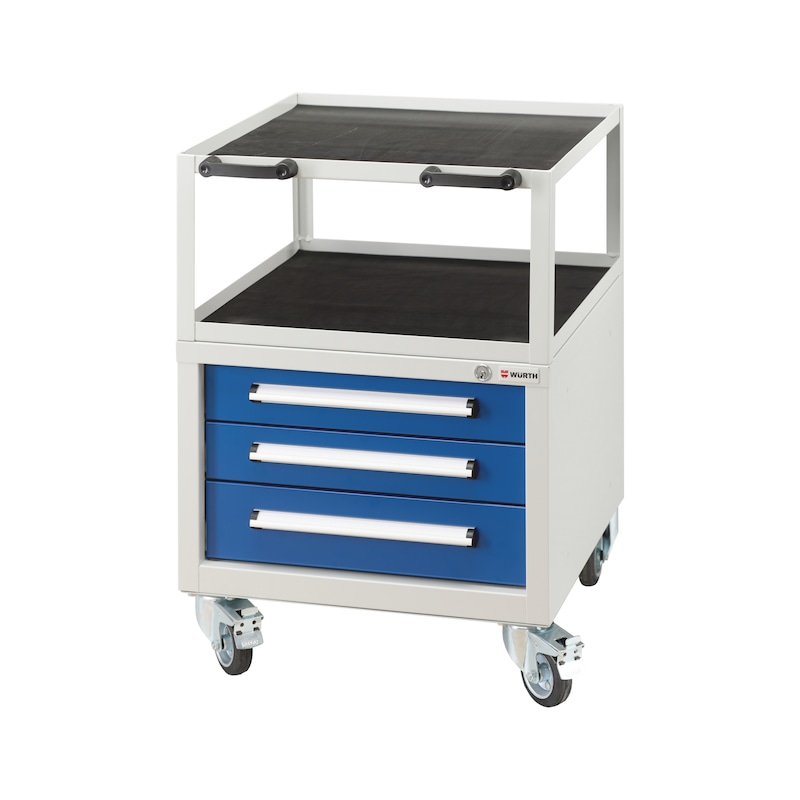 Chariot de montage BASIC - mobile et robuste, avec tiroirs sécurisés