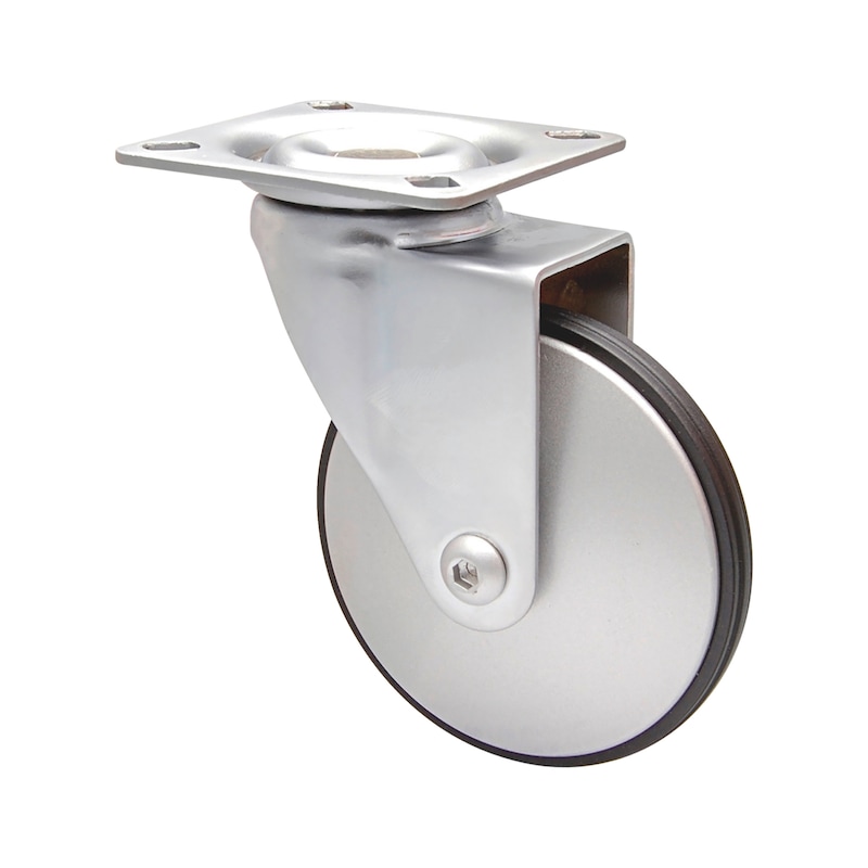 Roulette pivotante en aluminium - souple et élégante