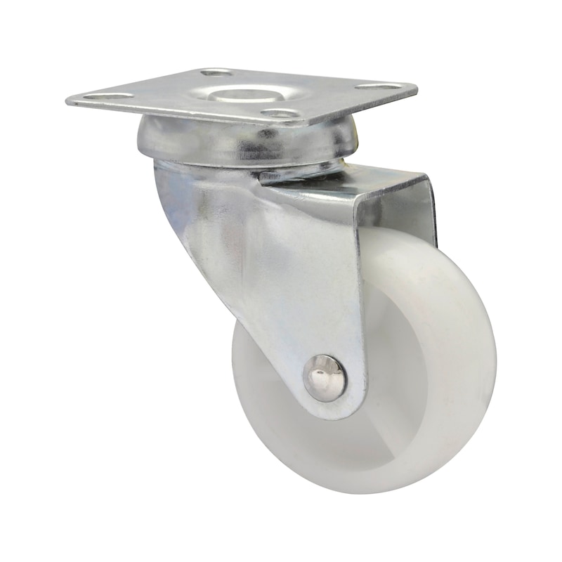 Roulette pivotante ECO pour tous sols - acier & Plastique