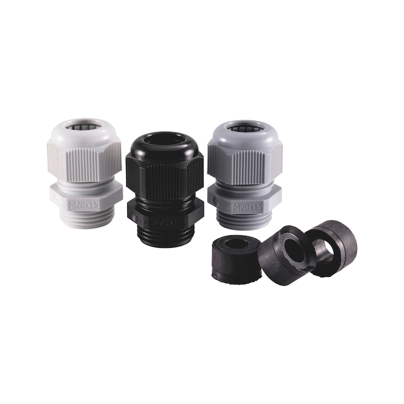 Presse-étoupe polyamide avec filetage PG et insert d'étanchéité