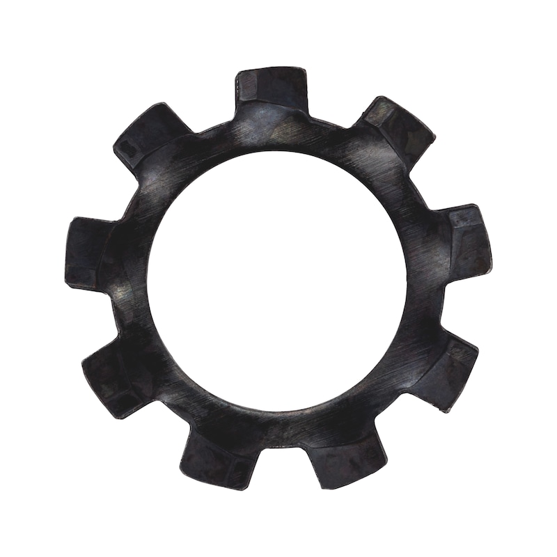 Rondelle à denture espacée extérieure - DIN 6797 - acier brut - forme A