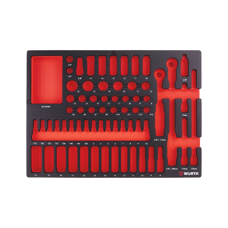 Alvéole vide 8.4.1 pour douilles 3/8 pouce - 103 pcs