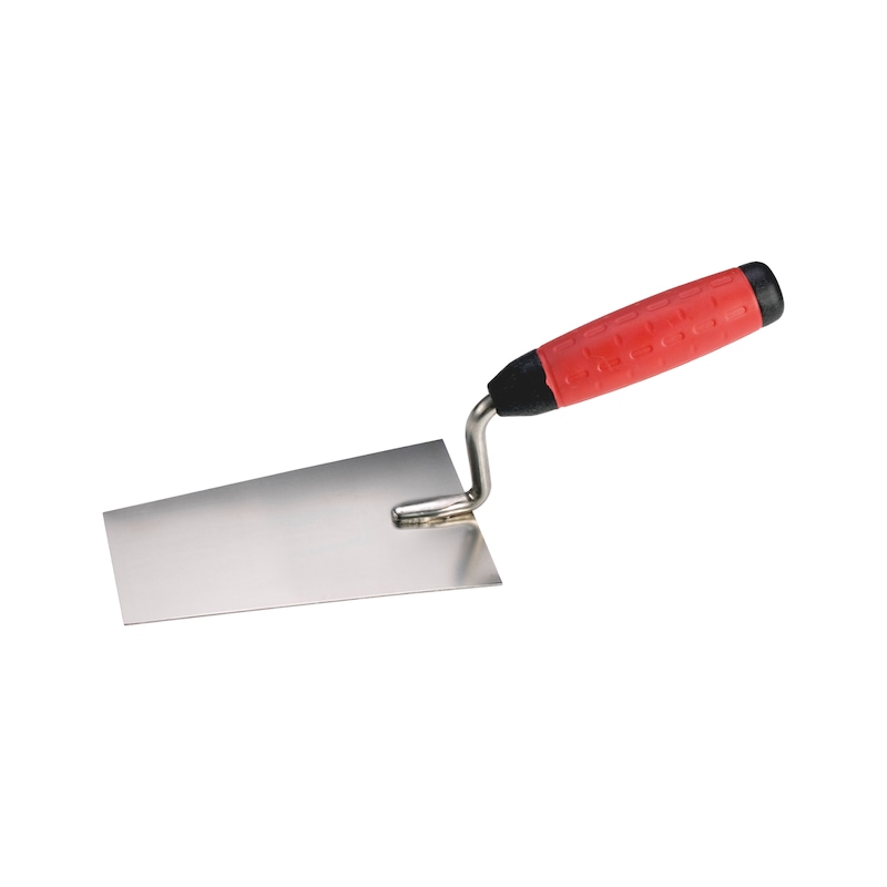 Truelle inox avec poignée bimatière pour maçonnerie