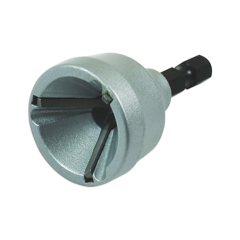 Embout ébavureur pour tube, vis et tige filetée