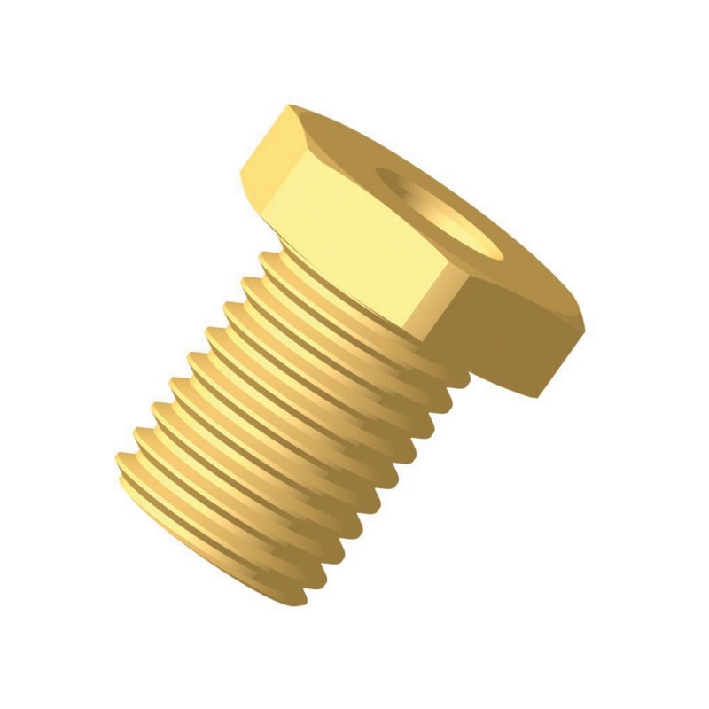 Raccord BRK cloison à vis en laiton pour freinage pneumatique