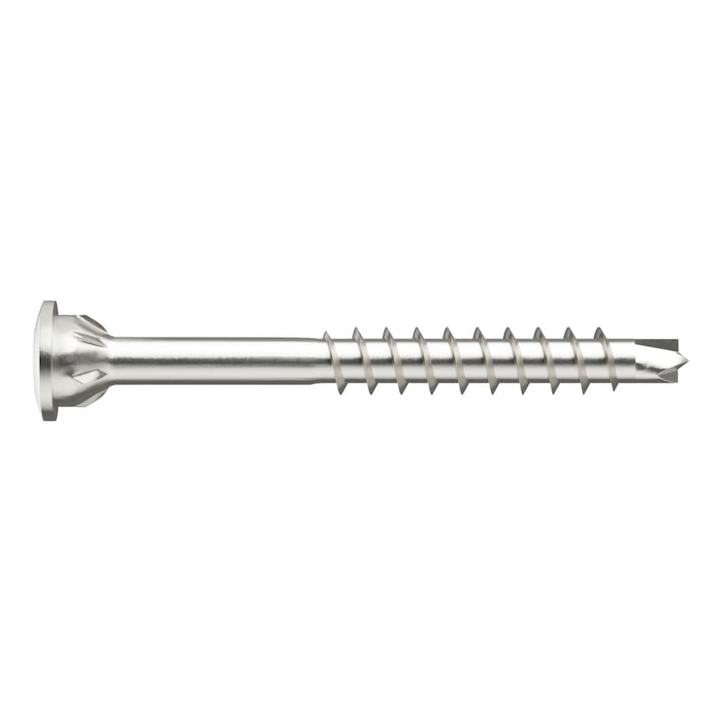 Vis à bois ASSYplus 4 - acier nickelé (E1J) - filetage partiel - Top Head - empreinte RW