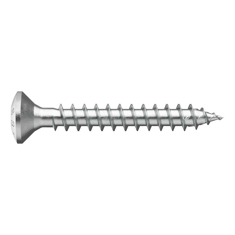 Vis à bois ASSY 4 A2 RCS - inox A2 - filetage total - tête fraisée bombée - empreinte RW