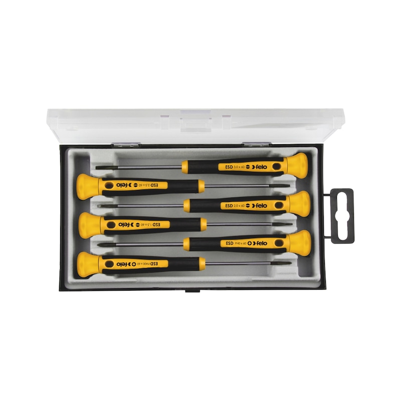 Slph Screwdriver Precision screwdriver set SL/PH 6pcs ESD Felo from eShop