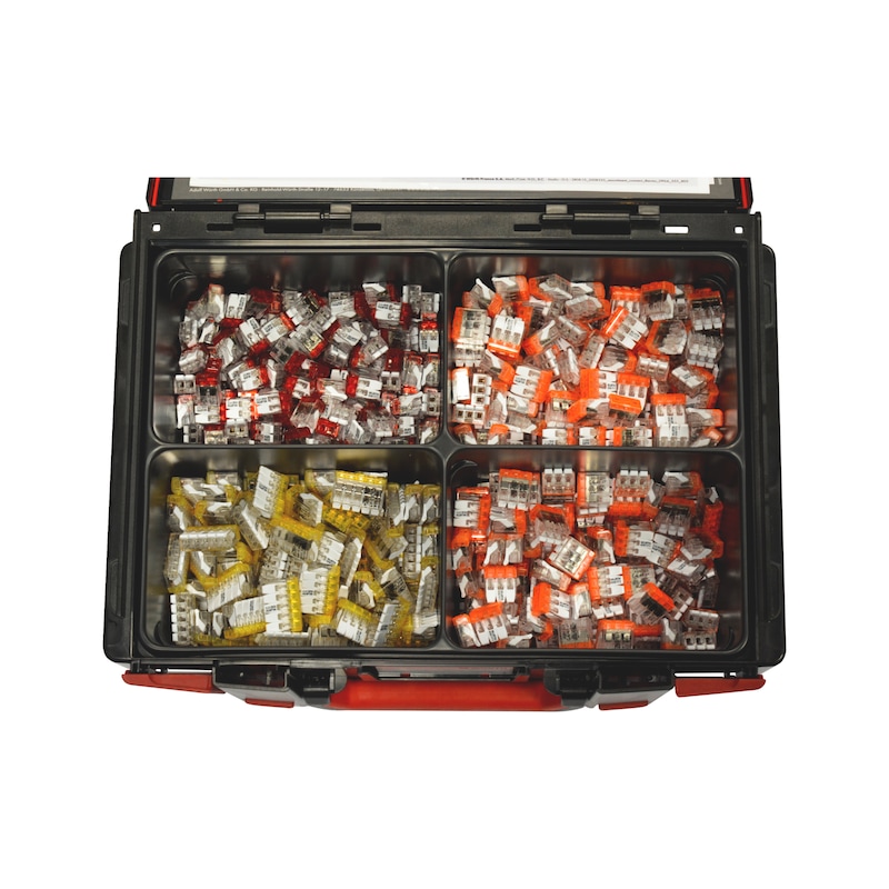 Coffret de connecteurs Mini Compact + pour fils cuivre - 600 pcs