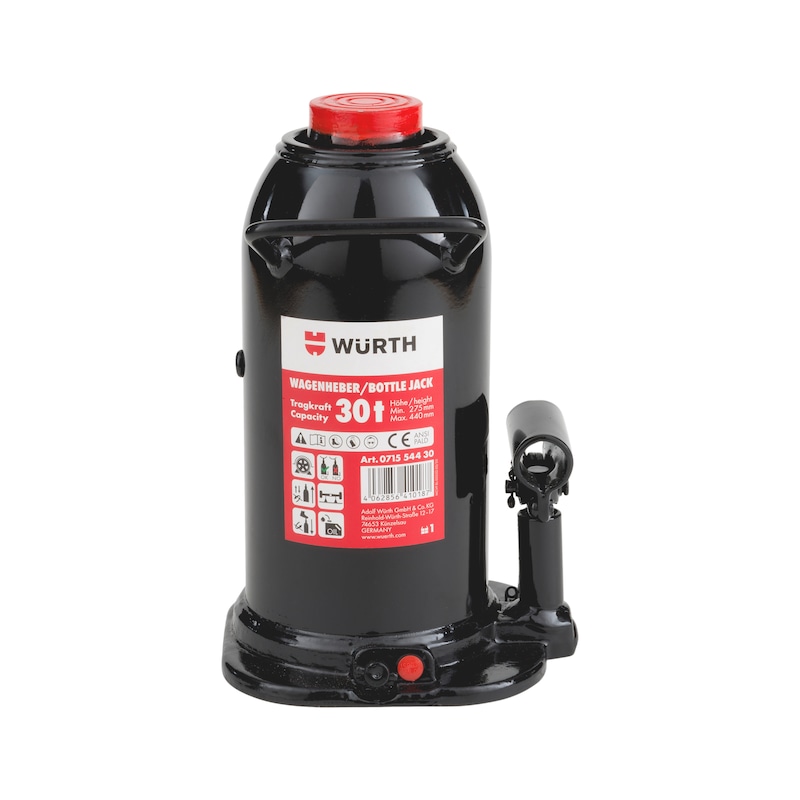 Cric bouteille hydraulique - capacité 2T à 30T