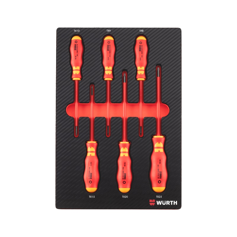 Jeu de tournevis isolés VDE TX - 6 pcs - oRSY 4.4.1