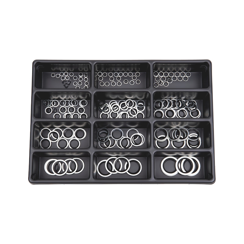 Assortiment de bagues d'étanchéité auto-centrée SOKO - 165 pcs