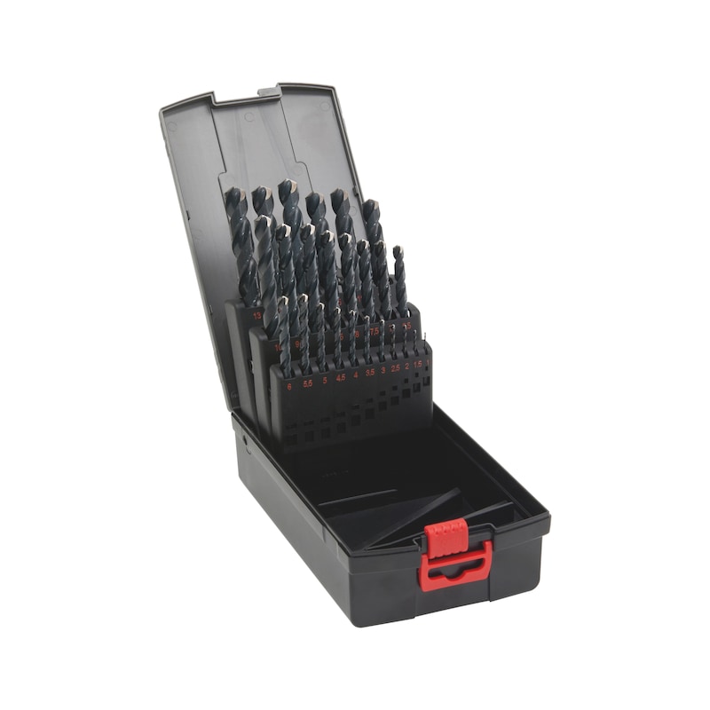 
Twist drill assortment HSS DIN 338, type RN 130°, 25 pieces
