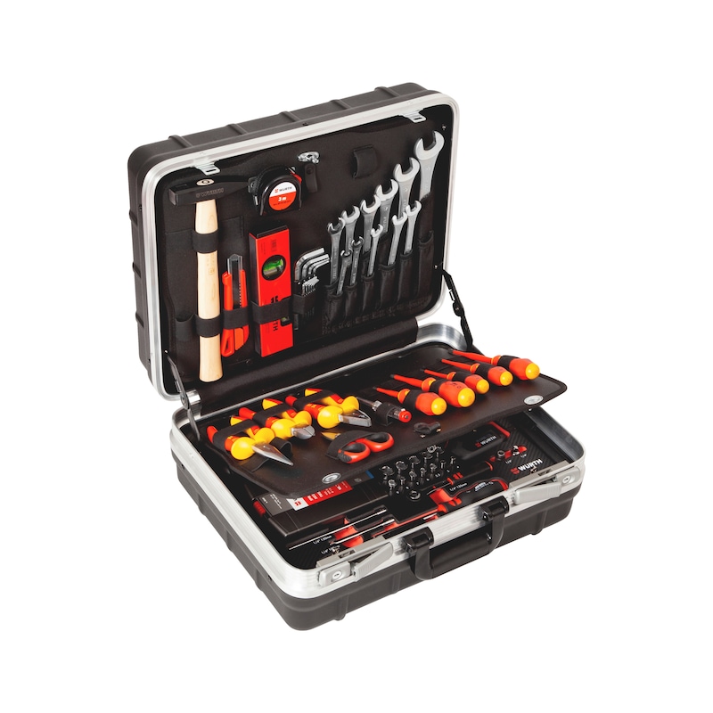 Coffret d'outils VDE + perceuse-visseuse pour électricien - 109 pcs