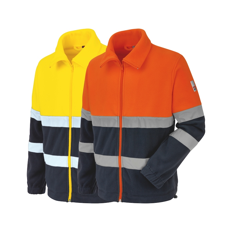 Veste polaire haute visibilité classe 2 - jaune ou orange