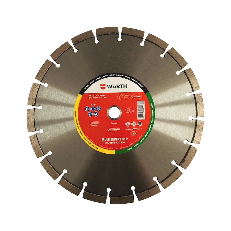 Disque diamant Multiexpert H12 pour béton, asphalte, granit et métal