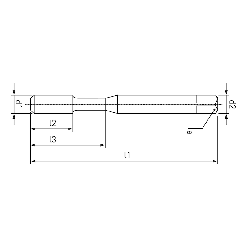 Maschinengewindebohrer Speedtap 4.0–Uni/Inox, gerade genutet für metrisches ISO-Gewinde DIN 13 - MGBO-DULO-ST4.0-HSCOPM-376-UNI-HD-M12
