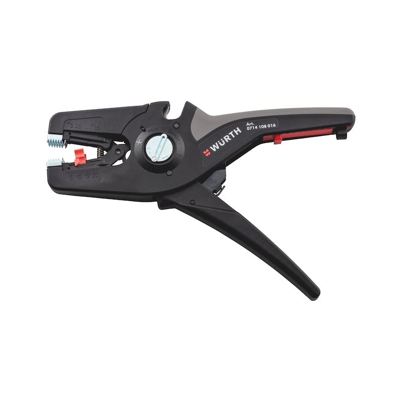 Pince à dénuder auto-ajustable 16 avec coupe-câble intégrée