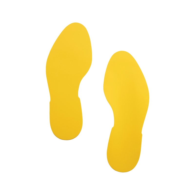 Autocollant empreinte de pas HD pour marquage au sol