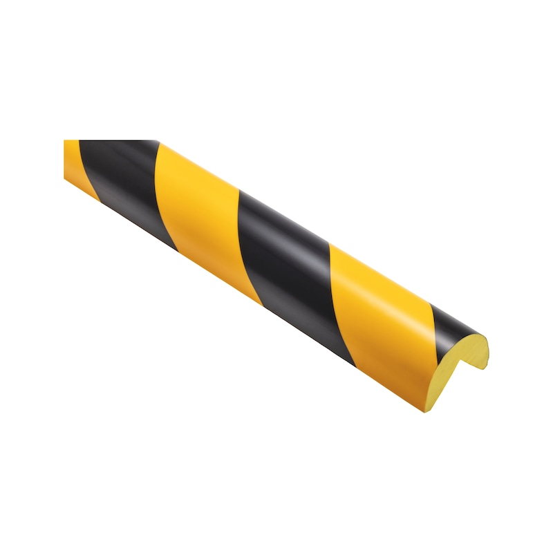 Profilé d'avertissement/protection arrondi pour bords 90°