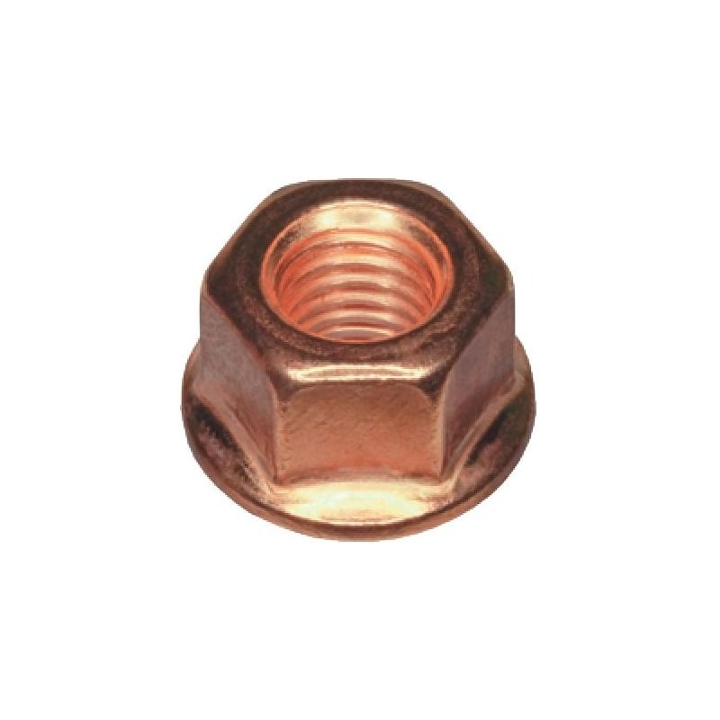 Écrou en acier cuivré classe 6 pour échappement à bride