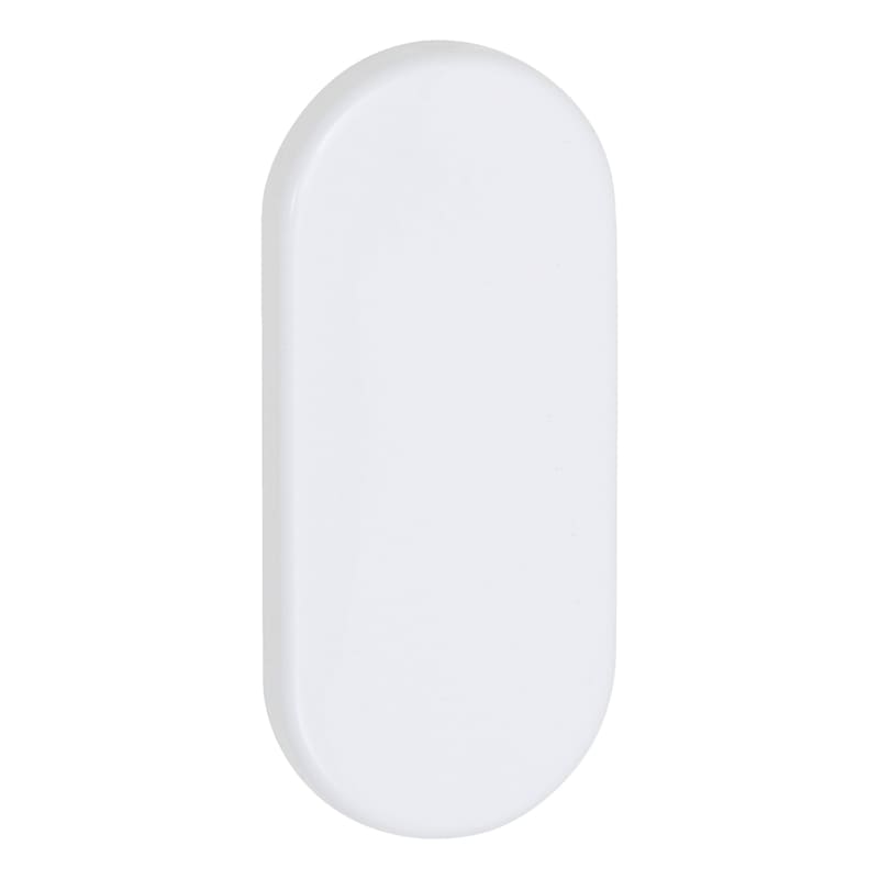 Rosace aveugle ovale A en aluminium pour portes
