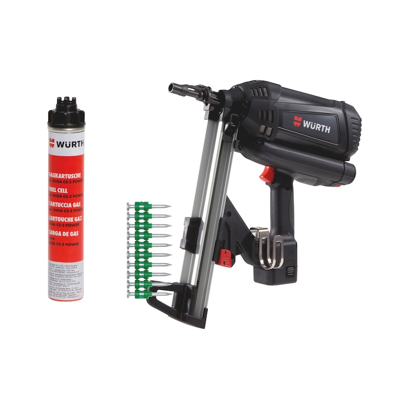 Lot de cloueur gaz béton DIGA CS-2 POWER et pointes 15/20MM - 7201 pcs