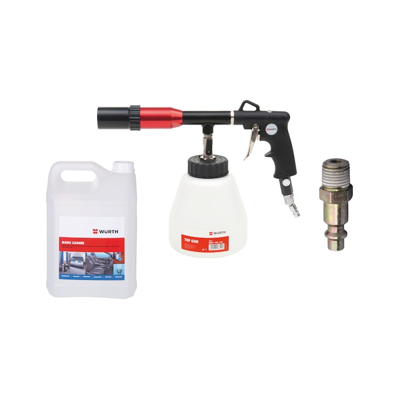 Lot de nettoyage avec pistolet Top Gun et nettoyant Magic Cleaner - 3 pcs