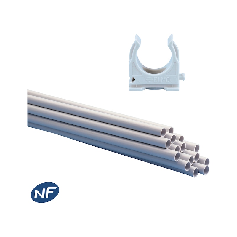 Lot de tubes IRL tulipés et attaches câbles - 402 pcs