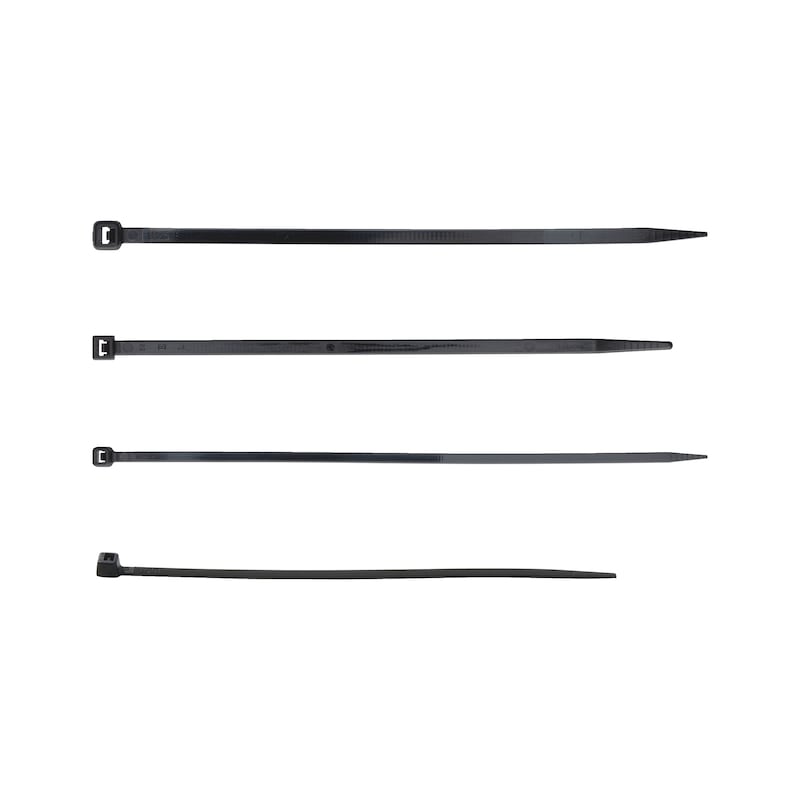 Lot d'attaches câbles Rilsans plastiques - 1200 pcs